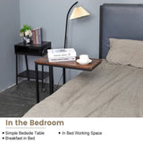 C-Shaped Sofa Side End Table Metal Frame Laptop Tray - All Family V178-66703