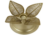 Aura Leaves Taper Candleholder 14x32cm V637-78721CDL