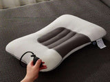 Grey Airbag Adjustable Cervical Neck Support Pillow - All Reason High Resilient Ergonomic Bed V888-ELOSUNG55132-2