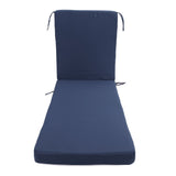 Lounge Chair Cushion with Ties Removable Rain Proof Fade Proof Sun Lounger Replacement Cushion for V1294-YM0901-3116250002513