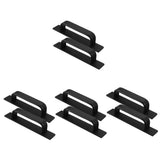 Black Adhesive Cabinet Handles for Home Use Ergonomic Design 8Pcs V1369-AZ3-W-18066