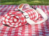 Waterproof Picnic Blanket Foldable Red for 6 to 8 People, 203 x 203 cm V1237-ZY-818-101