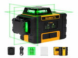 KAIWEETS KT360A Green Laser Level 3 X 360&deg Rotary Self Leveling with 1 Rechargeable Battery V413-KT360A
