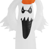 1.8m Halloween Inflatables Pumpkin Head White Ghost Inflatable Pumpkin Blow Up Ghost with LED for V1294-YM0901-3115230077311