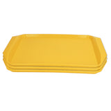 3PCS Colorful Food Tray Rectangle Thickened Binaural Plastic Tray Heat Resistance Stackable V1294-YM0523-3118220042015