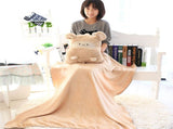 Plush Cushion Air Conditioning Blanket Cute Mouse Appearance Multifunctional Blanket Throw V1294-YM0716-3117220119312