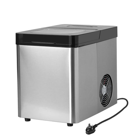 Spector Ice Maker Commercial 2.1L Portable Silver ICE1004-15KG-SS