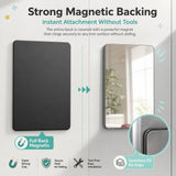2 Pcs Magnetic Locker Mirror Small Real Glass Mirror for School Locker 7 x 5 inch V1366-AZ2-W-18401