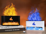 White Himalayan Salt Flame Aroma Diffuser - 250ml Ultrasonic Humidifier with 7-Color LED Light for V888-ELOSUNG15730