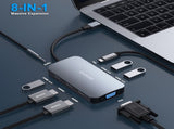 BENFEI 335GY-C Hub with Triple Display, 8-in-1 Docking Station V28-ELEBEN335GY