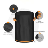 Outdoor Fire Pit Cover Heavy Duty Adjustable Round Outdoor Furniture Protector Fire Column V1192-AZ-W-23663
