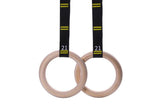 Wooden Gymnastic Rings Set Adjustable Fitness Rings for Home Workouts V1308-DSZKI-121