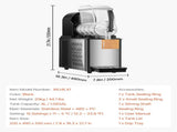 Commercial Slushy Machine, 4L Single Tank Frozen Drink Machine, 16 Cups Stainless Steel Margarita V952-SYXRJX14LDGD1123BV3