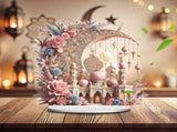 2D Ramadan Crescent Moon & Mosque Acrylic Decor V728-LP601099842764955