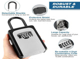 2 Pack Key Lock Box, Combination Lock Box Wall Mounted Waterproof Key Storage Lock Box Waterproof V1370-AZ4-01500