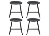 Artiss 4x Bar Stools Kitchen Dining Chairs Counter Stool PU Leather Metal BA-TW-8320-BKX4