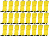 24x Womens Leg Warmers Disco Winter Knit Dance Party Crochet Legging Socks Costume - Yellow V563-BR-24LEGWARMS-YLW