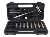 21pcs Professional Punch Tool Set Steel Pin Hammer Brass Leathercraft Repair V1366-AZ2-W-17023