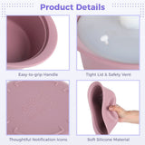 45.6oz Silicone Steamer, Large Capacity Microwave Steamer Bowl, Dishwasher Safe Silicone Cooking V1369-AZ3-W-08844