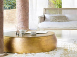 BRASS LOOK HAMMERED COFFEE TABLE V742-M16753