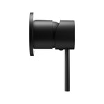 Cefito Basin Mixer Wall Tap Round Brass Faucet Shower Bathtub Black TAP-A-MIXER-RO-BK