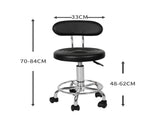 Levede 2x Salon Stool Swivel Bar Stools BR1057-BKX2