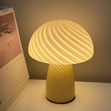 Modern Mushroom Glass Table Lamp Pink V1189-WXF-521-0096