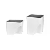 2 Pcs 12L18L Stackable Plastic Kitchen Trash Bin Household Classification Storage Box V915-HO0242-HO0243