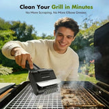 Black Electric BBQ Grill Brush - Cordless Rotating Grill Cleaner with Stainless Steel Bristles, V888-ELOSUNG56360
