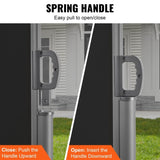 VEVOR Retractable Side Awning 71''x 118'' Patio Screen Fence Divider Fencing V952-ZYPF180X300CMBK01V0