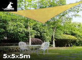 Wallaroo Triangle Shade Sail 5m x 5m x 5m - Sand SS-555