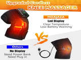 Heated Knee Massager with Heat Therapy 3 Temp Levels, Vibration Massage, Rechargeable & Adjustable V1232-XGAMY001