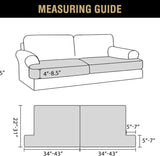 Stretch Velvet 2 Piece T Chion Sofa Slipcovers Individually Fitting Chion Covers for 2 Chion Couch V1258-DP02-F-649