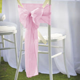 25 Pcs Organza Chair Sashes for Wedding Banquet Party Decoration Chair Bows Ties Chair Cover Bands V1192-AZ-W-5190