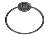 Bathroom Towel Ring Brass Wall Mounted Antique Towel Holder Toilet Towel Rack Black Twisted Pattern V1294-YM0626-3112220088611