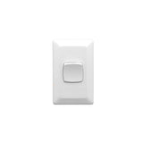 10A 250VAC 1 Gang Flush Switch, Electric White V1202-V1-CLIP2031VAWE