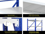Giantz 4Mx2M Garage Shelving Warehouse Rack Blue WR-F-20206-200BG-ABCX2