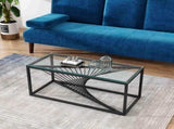Eleganza Glass Enclave Coffee Table V264-TAB-728S-BLK-NA-1