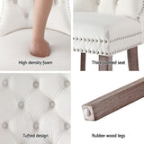 1 Set of 4 Artiss Dining Chairs Beige Velvet UPHO-C-DIN-1061-BGX4