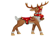 Christabelle 80cm Brown Reindeer Christmas Light Up Display Animated Warm White LED Indoor Xmas 112_NK201