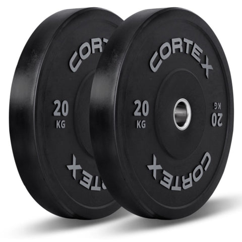 CORTEX 20kg Black Series V2 50mm Rubber Olympic Bumper Plate V420-CSWP-OBPV220-2