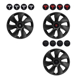 4PCS Wheel Cover Caps 19Inch ABS Black Rim Hubcap Hub Cap For Tesla Model Y V201-TSLY0019BL8AU