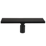Linear Shower Floor Drain with Removable Cover 304 Stainless Steel Matte Black 30cm V1294-YM0718-3112210005511