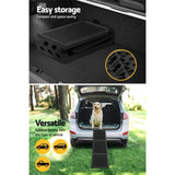 i.Pet Dog Ramp Pet Stairs Steps Car Travel SUV Ladder Foldable Portable Adjustable FDR-D-453B-BK