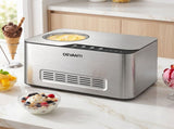 Devanti 2L 2-in-1 Ice Cream & Yogurt Maker Machine No Pre-Freezing Homemade Gelato Sorbet ICM-SFS03-SL