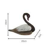 Set 2 Graceful Swans Ornament Assort 20cm, 14cm V637-12801SWN