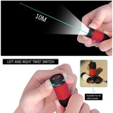 USB Rechargeable Keychain Flashlights, 0.3W Mini Keychain Light, 5 Pack Waterproof Small Flashlights V1366-AZ2-W-16376