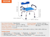 Swivel Shower Chair 360 Degree, Adjustable Shower Seat with Pivoting Arms for Inside Showers or V952-GDSYGZYTLSLKLF6OHV0