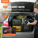 Portable Water Storage Bladder 540L PVC Collapsible Water Tank Black V952-CSDHSPVCB540DZKSQV0