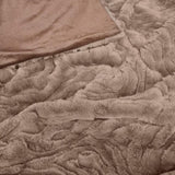 J Elliot Home Rita Woodsmoke Faux Mohair Throw Rug 130 x 160cm V442-IDC-THROW-RITA-WOODSMOKE-RE